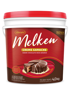 GANACHE CHOCOLATE MEIO AMARGO HARALD 4KG