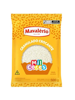 CHOCOLATE GRANULADO BRANCO MIL CORES MAVALÉRIO 500GR