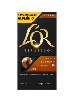 CAPSULAS LOR ALUMÍNIO LUNGO EXTREMO 10X5,2GR