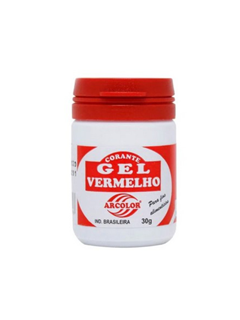 CORANTE LÍQUIDO GEL ARCÓLOR VERMELHO 30GR