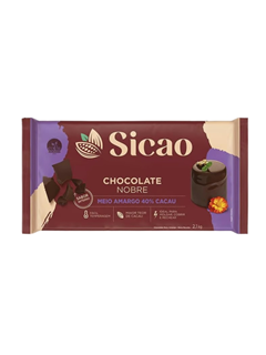 CHOCOLATE BARRA MEIO AMARGO SICAO GOLD 2,1KG