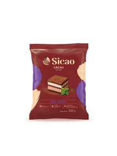 CHOCOLATE EM PÓ 100% CACAU SICAO 500GR