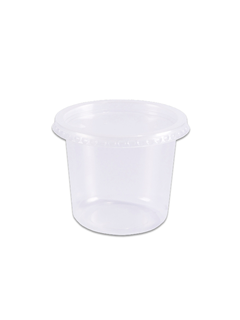 POTE REDONDO COM TAMPA 350ML 24 UNIDADES
