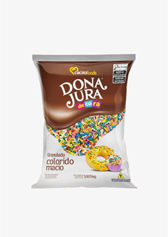 CHOCOLATE GRANULADO MACIO COLORIDO DONA JURA 1,005KG