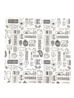 PAPEL PARA EMBRULHAR LANCHE 40X40CM 400 UNIDADES