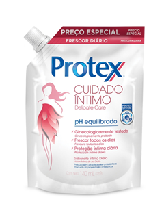 SABONETE LÍQUIDO PROTEX INTÍMO DELICATE CARE REFIL 140ML