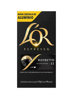 CAPSULAS LOR ALUMÍNIO RISTRETTO 10X5,2GR