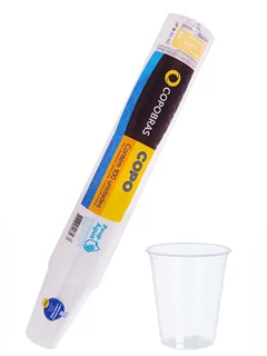 COPO COPOBRAS TRANSP 180ML 100UN