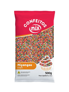 CONFEITO MICANGA MIX 8 CORES 500G