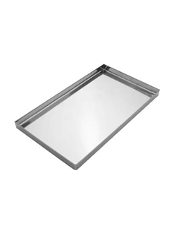 BANDEJA DE CANTO LISO INOX 26 X 14 X 2,0