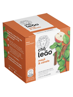 CHÁ LEÃO FUZE MAÇÃ E CANELA 3X15X2GR
