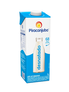 LEITE DESNATADO PIRACANJUBA 1L