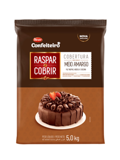 CHOCOLATE BARRA MEIO AMARGO COBERTURA RASPAR E COBRIR HARALD 5KG