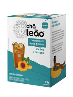 CHA LEAO GELADO ICE TEA+PÊSSEGO 2,5X10UN