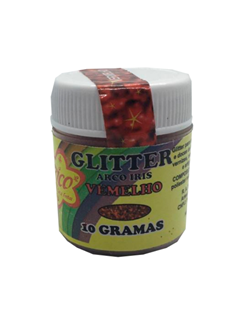 GLITER ARCO IRIS VERMELHO 10G