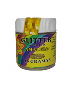 GLITER ARCO IRIS AMARELO 10G
