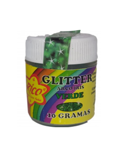 GLITER ARCO IRIS VERDE 10G