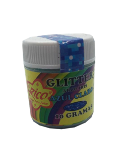 GLITER ARCO IRIS AZUL CLARO 10G
