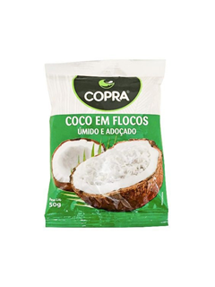 COCO FLOCADO UMIDO E ADOCADO COPRA 50G