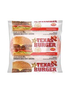 BIFE DE HAMBURGUER TEXAS BURGUER 56G
