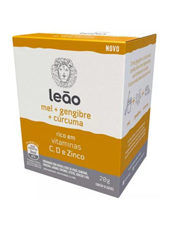CHA LEAO VITAMINICO MEL+GENG+CURC 2GX10U