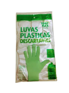 LUVA DESCARTAVEL FORT FLEX 100UN