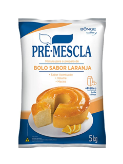 MISTURA PARA BOLO PRÉ-MESCLA LARANJA 5KG