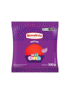 ACUCAR COLORIDO VERMELHO MILCORES 300G