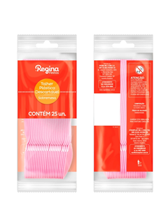 COLHER SOBREMESA ROSA REGINA 25UN