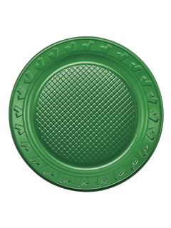 PRATO DESC VERDE REGINA 15CM 10UN