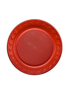 PRATO DESC VERMELHO REGINA 15CM 10UN
