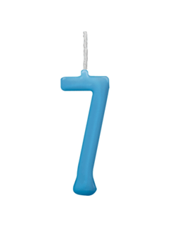 VELA PARABENS AZUL N.7 REGINA 1UN