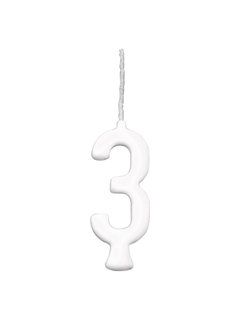 VELA PARABENS BRANCO N.3 REGINA 1UN