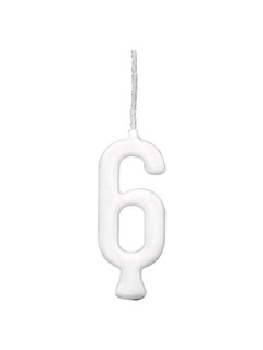 VELA PARABENS BRANCO N.6 REGINA  1UN