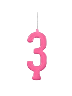 VELA PARABENS PINK N.3 REGINA 1UN