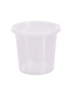 POTE/TAMPA PLAST 750ML TRANSP PP 25UN