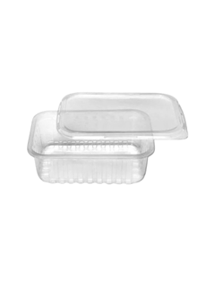 POTE RETANGULAR C/TAMPA 500ML 10UN