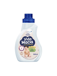 VIDA MACIA LAVA ROUPAS GLIC E ALG 500ML