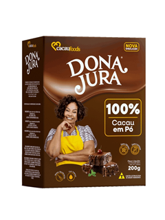 CACAU EM PO AUCALINO DONA JURA 200G