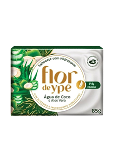 SAB FLOR DE YPE AGUA COCO/ALOE VERA 85G