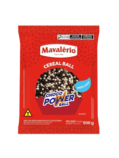 CEREAL POWER BALL CHOC/BRANCO MINI 500G